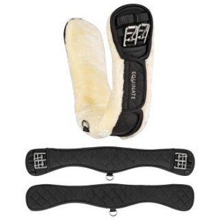 Equinate Kurzgurt Lakewood mit abnehmbaren synthetischem Lammfell 50 cm