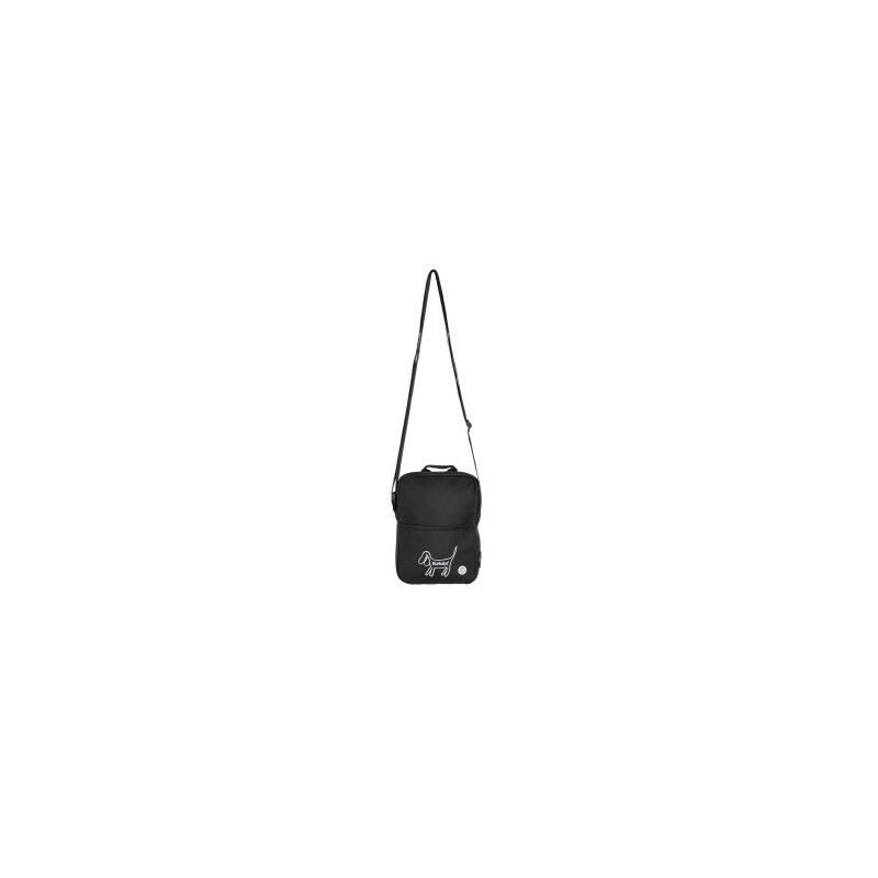 Barkalot Wandertasche Upcycling-Stoff schwarz