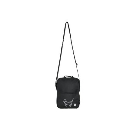 Barkalot Wandertasche Upcycling-Stoff schwarz