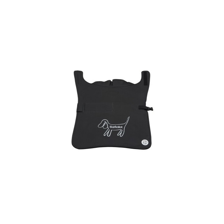 Barkalot Hunderegenmantel aus Upcycled-Stoff schwarz S