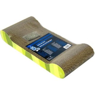 Kratzbaum aus Wellpappe 49x22x75 cm grünes Zebra