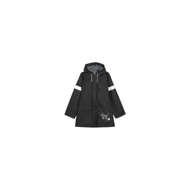 Barkalot Regenmantel aus Upcycled-Stoff schwarz M - INT