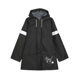 Barkalot Regenmantel aus Upcycled-Stoff schwarz S - INT