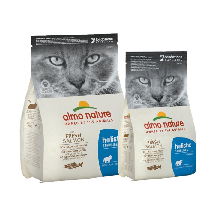 Almo Nature Sterilised Katzenfutter - Lachs & Reis - 400 g