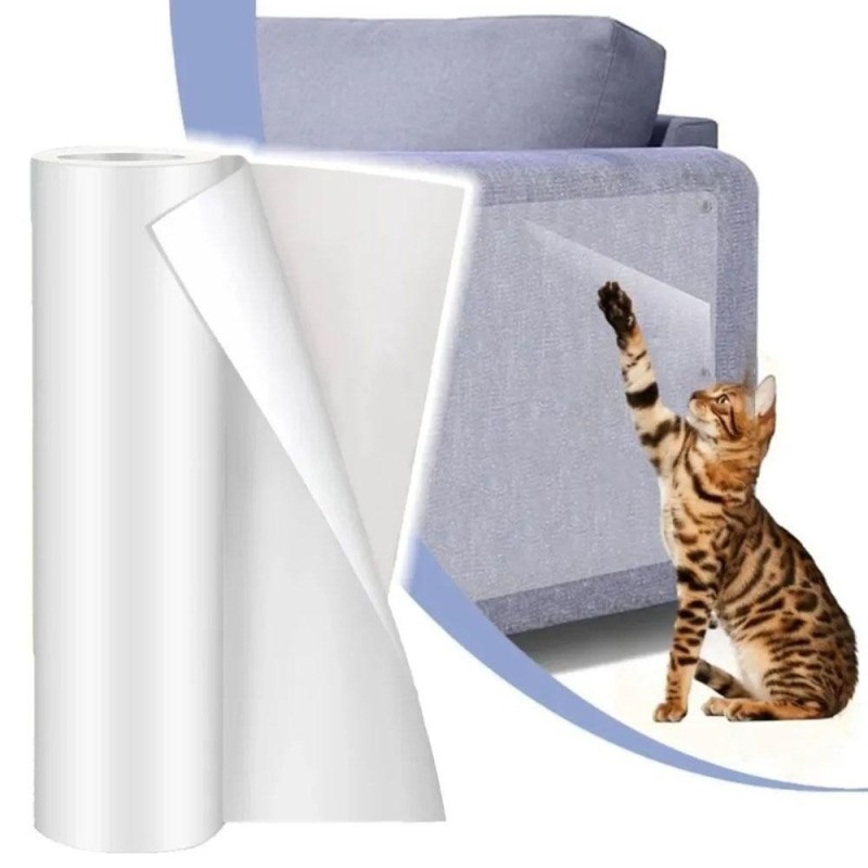 1 Rolle abziehbares Katzenkratzschutzband, Couchschutz, Pads, Aufkleber für Couch, Sofa 20x100cm