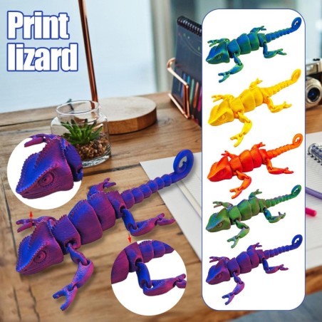 3D gedruckt gemeinsame bewegliche Fisch Tank Landschaftsbau kreative Ornamente Tier Modell Spielzeug One Size
