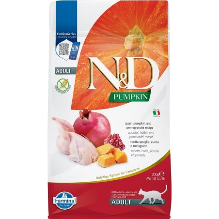 FARMINA N&D Pumpkin Quail & Pomegranate Adult Cat 300 g