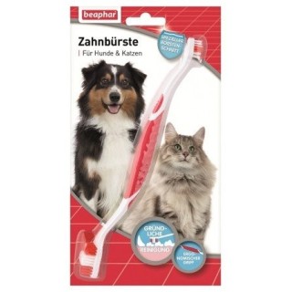 BEAPHAR Zahnbürste mit zwei Köpfen