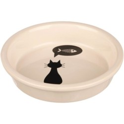 TRIXIE Keramiknapf Katze 0,25 l/ø 13 cm weiß