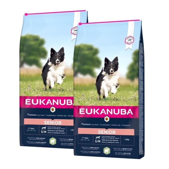 EUKANUBA Senior All Breeds Lamb & Rice 24 kg (2 x 12 kg)