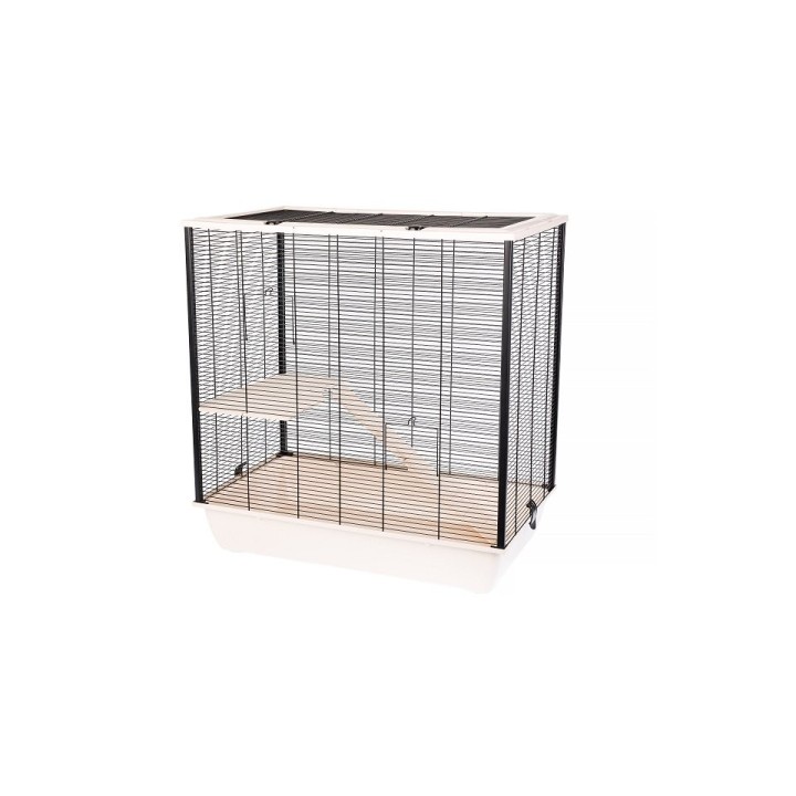 INTERZOO FRODO + HOLZ EKO Nagetierkäfig 78 cm beige