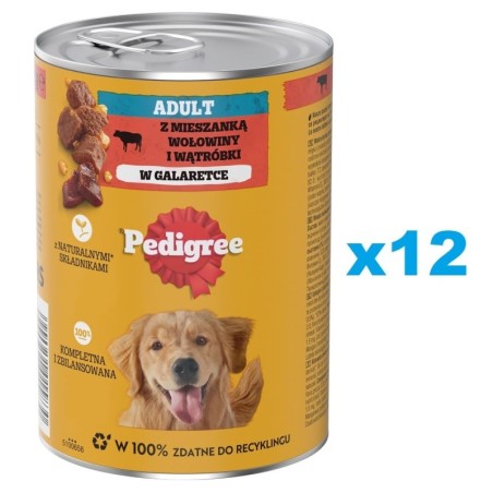 PEDIGREE Adult 12x400g - Rind in Gelee
