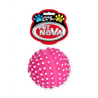 PET NOVA DOG LIFE STYLE Kauspielzeug Igellball 6,5cm rosa