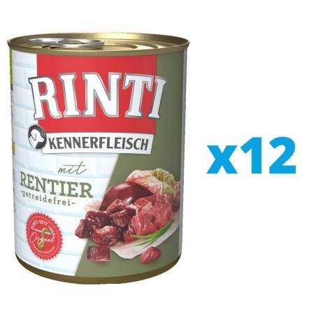 RINTI Kennerfleisch Rentier 12 x 400 g