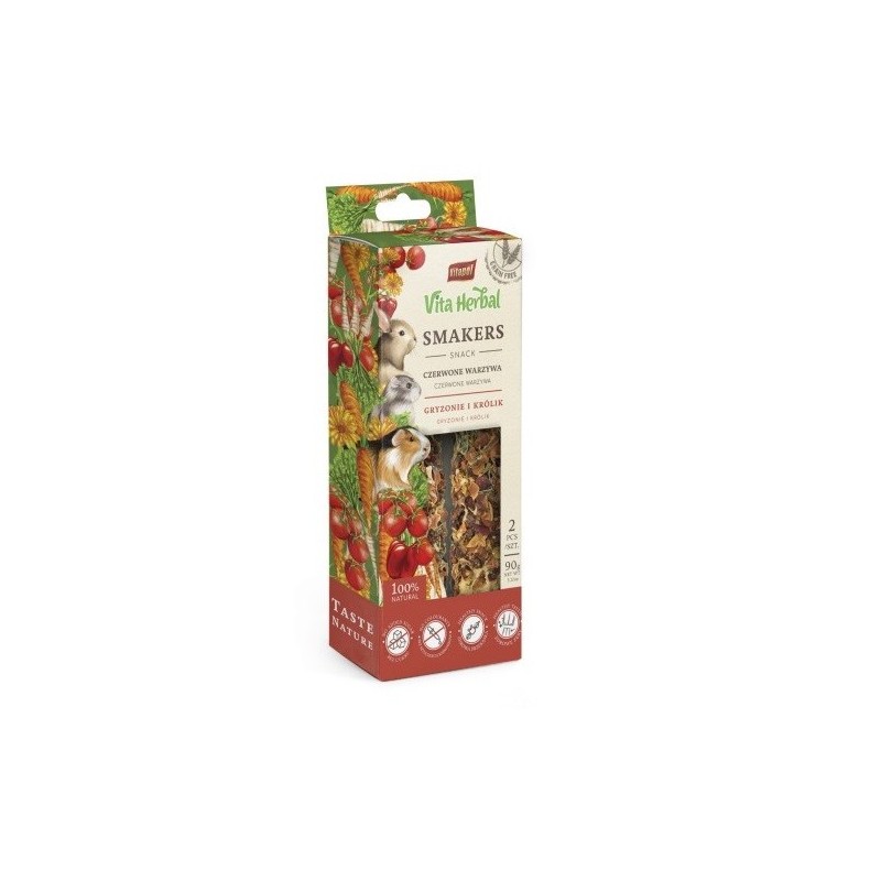 VITAPOL Smakers rotes Gemüse für Nager und Kaninchen 90g