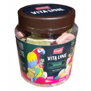VITAPOL Gemüsekekse für Papageien Glas 240 g