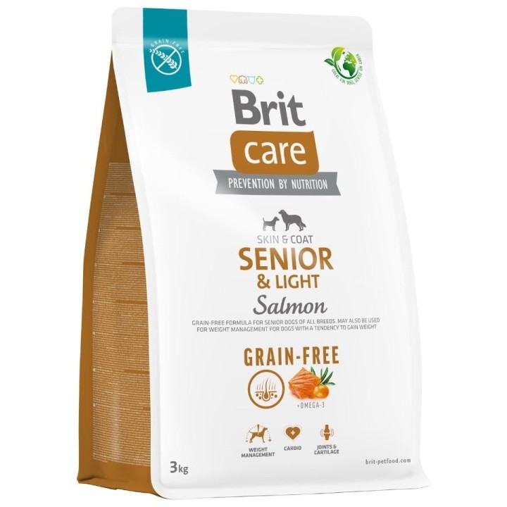 BRIT Care Grain-free Senior&Light Trockenfutter mit Lachs 3 kg