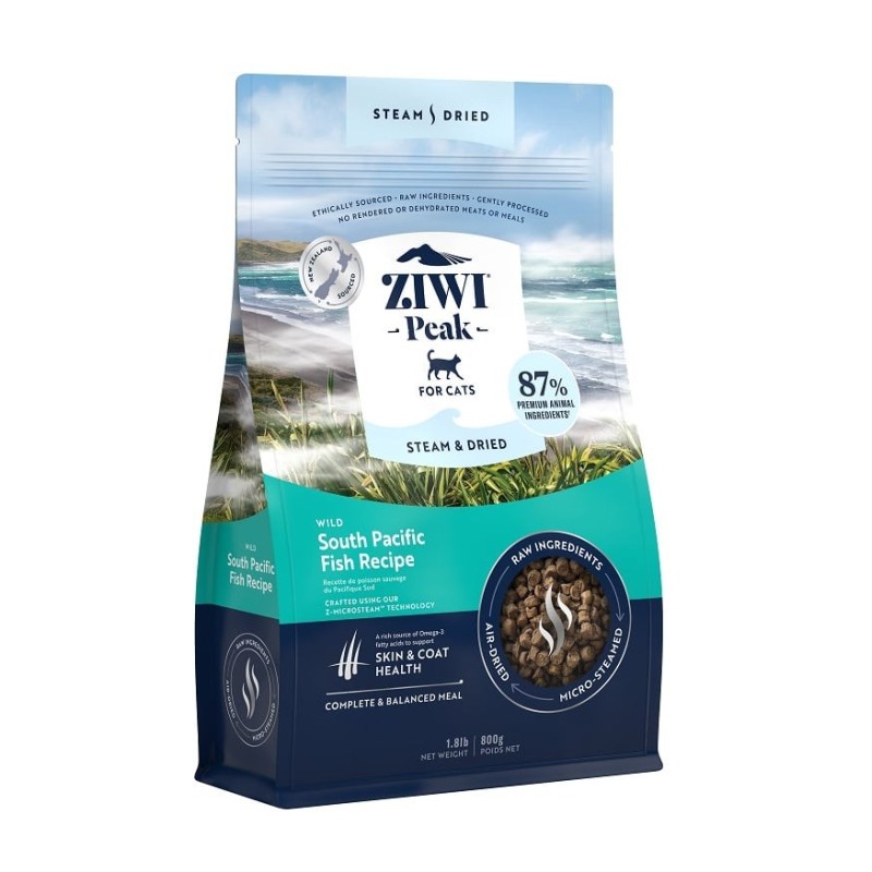ZIWIPEAK Cat Steam & Dried Katzentrockenfutter mit Fisch 800 g