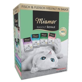 MIAMOR RAGOUT ROYALE Multibox 12x100g Geflügelaromen in Sauce Huhn, Ente, Geflügel, Pute Beutel