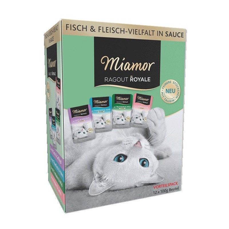 MIAMOR RAGOUT ROYALE Multibox 12x100g Geflügelaromen in Sauce Huhn, Ente, Geflügel, Pute Beutel