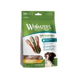 WHIMZEES Week Pack Dental Beißring Zahnbürste M 7 Stk