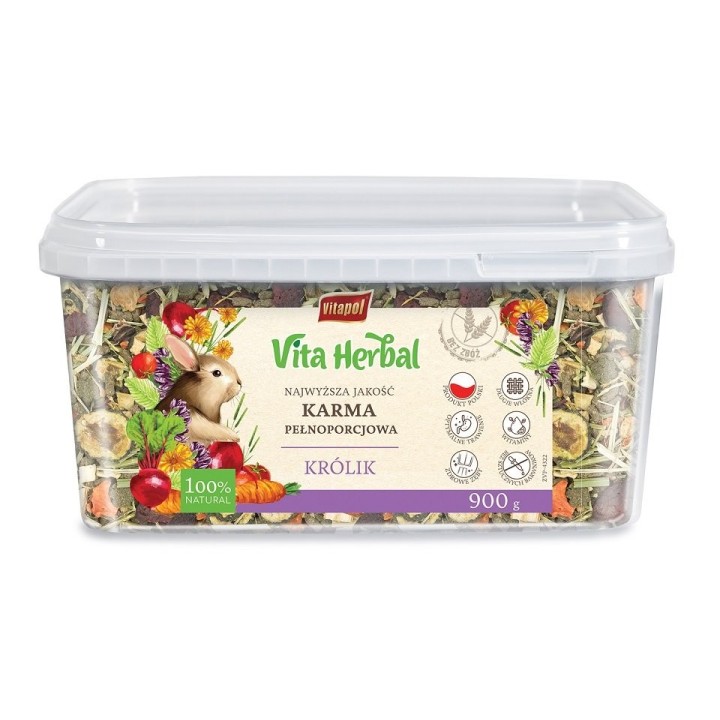 VITAPOL Vita Herbal Komplettfutter für Kaninchen 900g
