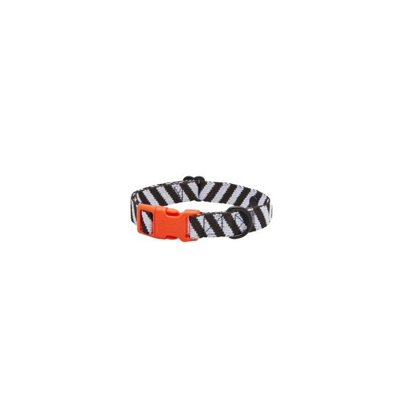 Barkalot Hundehalsband Recyceltes Polyester weiß/ schwarz L