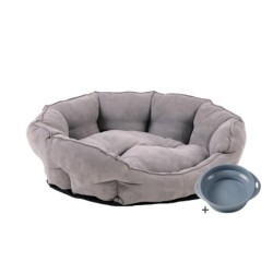 Silvio Design Rohrschneider® Hundebett, Katzenkorb mit Gratis-Wassernapf S