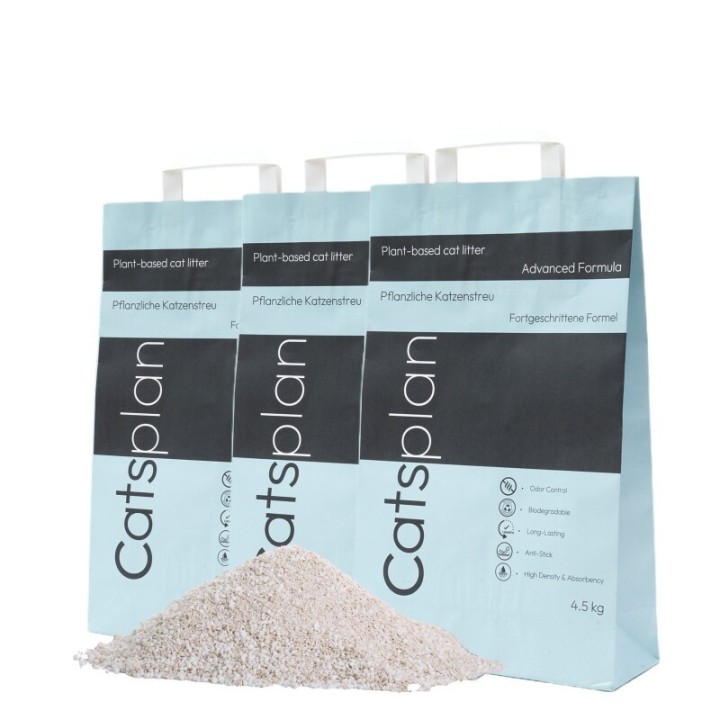 Catsplan pflanzliches Katzenstreu - advanced 13,5 kg