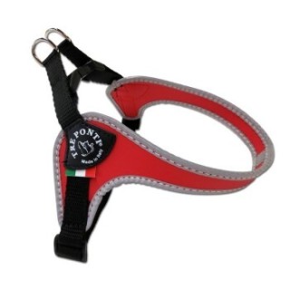 Tre Ponti Geschirr Easy Fit Classic verstellbar rot XS