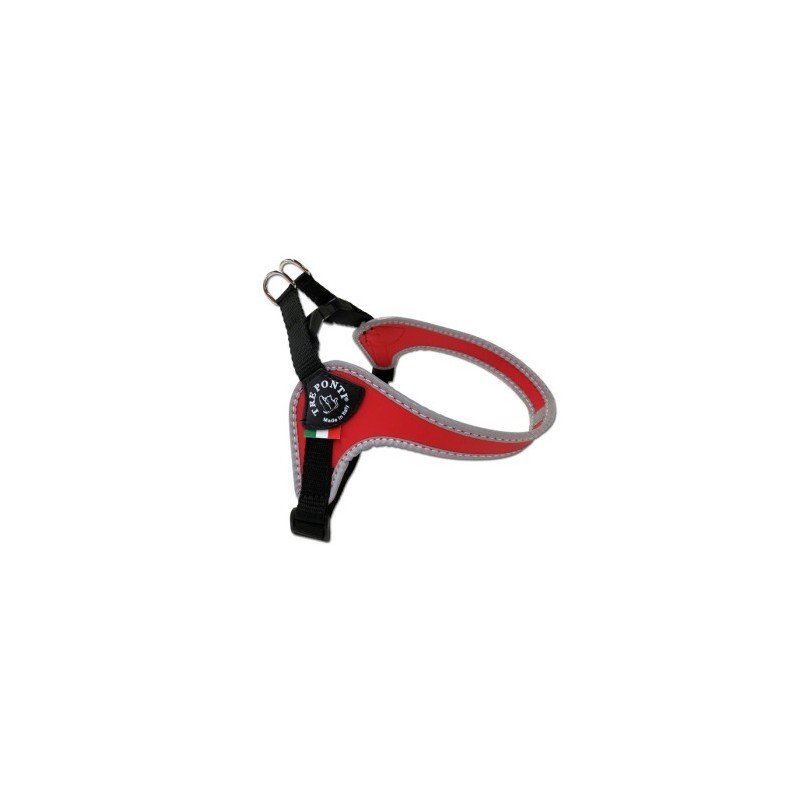 Tre Ponti Geschirr Easy Fit Classic verstellbar rot XS