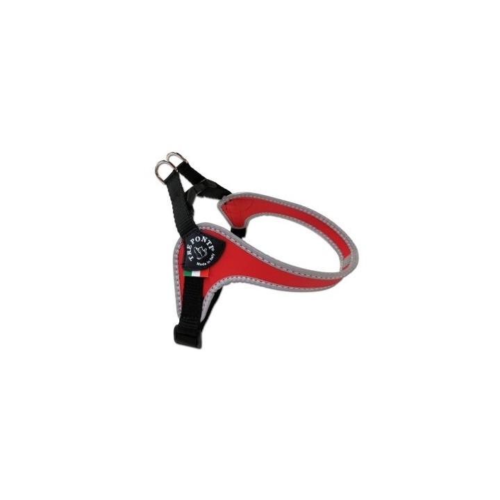 Tre Ponti Geschirr Easy Fit Classic verstellbar rot S-M