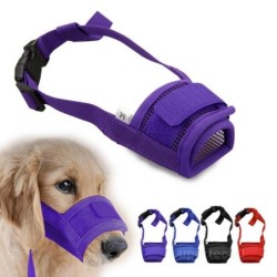 Haustier Hund verstellbare Maske Rinde Biss Mesh Mund Maulkorb Pflege Anti Stop Kauen XXL