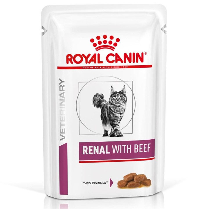 Royal Canin Veterinary Feline Renal in Soße - Rind (12 x 85 g)