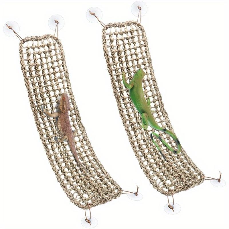 1PC Bearded Dragon Hängematte Reptil Liege für Chamäleon Eidechsen Gecko Schlangen Lguana Reptilien Geckos Gras Kissen Hausti