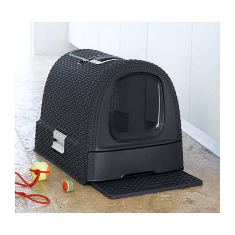 Curver Katzentoilette 51x38,5x39,5 cm Anthrazit