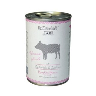 Dr. Clauder's B.A.R.F. Komplett Menue Schweinegulasch 12x400 g