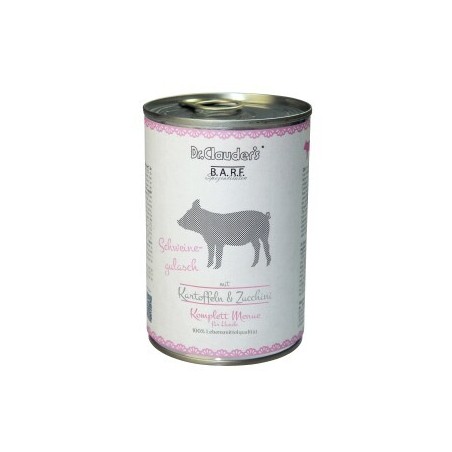 Dr. Clauder's B.A.R.F. Komplett Menue Schweinegulasch 12x400 g