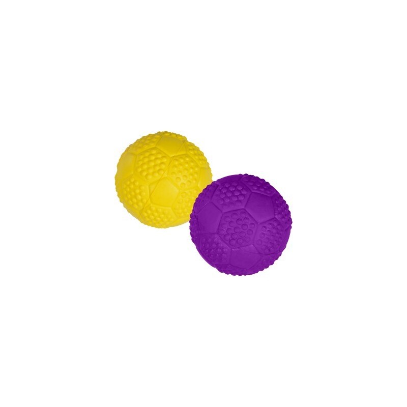 FIT+FUN Spielzeug Ball Naturkautschuk gelb oder lila