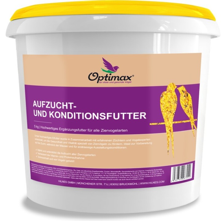 Optimax - Aufzuchtfutter & Konditionsfutter für Vögel 5 kg
