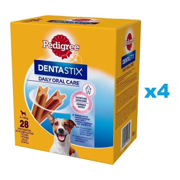 PEDIGREE DentaStix (kleine Rassen) Zahnsnack für Hunde 116 Stk. - 4 x 4x 110g