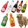 Lustiges Hundespielzeug aus Plüsch in Bierflaschenform, Quietschgeräusche, saubere Zähne, Kauspielzeug für kleine und große H