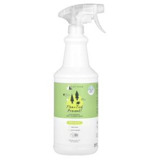 Kin+Kind, Floh- und Zeckenprävention!, Pflanzliches Hunde- und Katzenschutzspray, Zitronengras, 946 ml (32 fl oz)