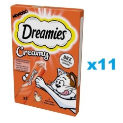 DREAMIES Creamy Katzenleckerli Snack mit leckerem Huhn 44x10 g