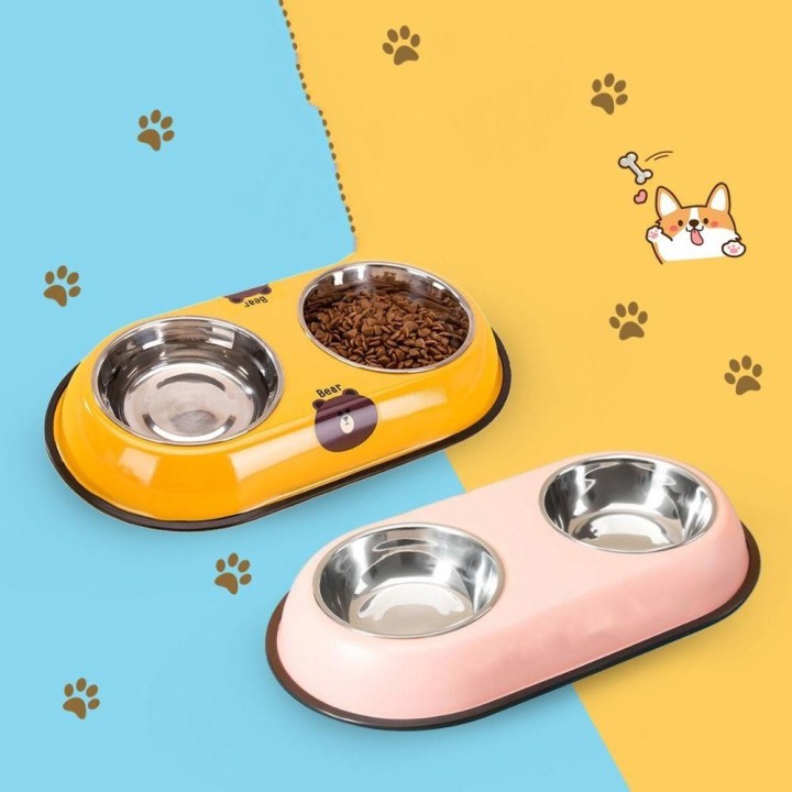 Edelstahl Tiernahrung Wasser Feeder Anti Ameisen Tiernahrung Becken Multi-verwenden Hund Feeder Dispenser Katzen S schwarz