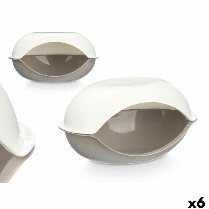 Haustierbettchen Mascow ARDNT-10 Weiß Grau Kunststoff 58 x 32 x 37 cm 6 Stück