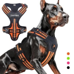 Tragbares Hundegeschirr für große Hunde, langlebiges, robustes Haustiergeschirr für mittelgroße und große Hunde, Pitbull, Sch