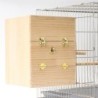 Sittich Nistkasten Vogelnest Zuchtkasten mit Sitzstange Holz Vogelkäfige Haus für Nymphensittich Wellensittich Unzertrennlich