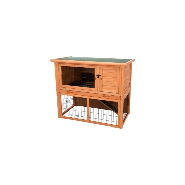 Trixie Kleintierstall mit Freilaufgehege 116 x 63 x 97cm braun
