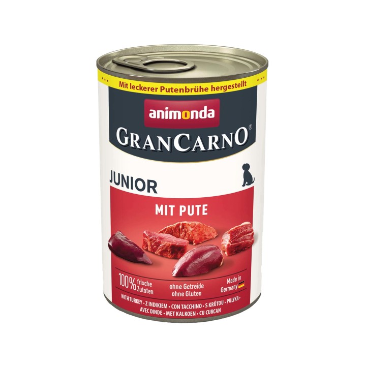 Animonda GranCarno Original Junior Hundefutter - Dosen - Huhn & Rind - 6 x 400 g